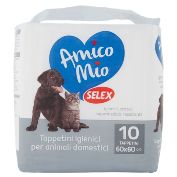 Selex Amico Mio Tappetini Antiodore 60X60 cm 10 pezzi