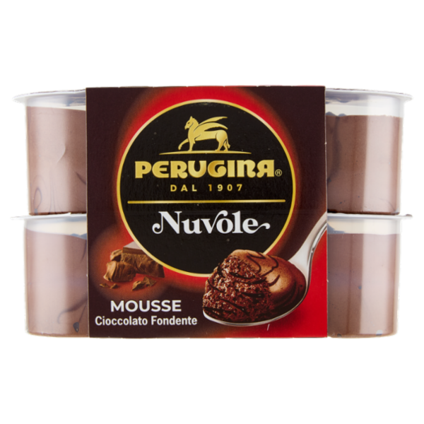 PERUGINA Nuvole Mousse Cioccolato fondente 4 x 60 g