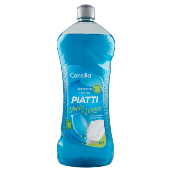 Consilia Detersivo per Stoviglie Menta e Limone 1 L