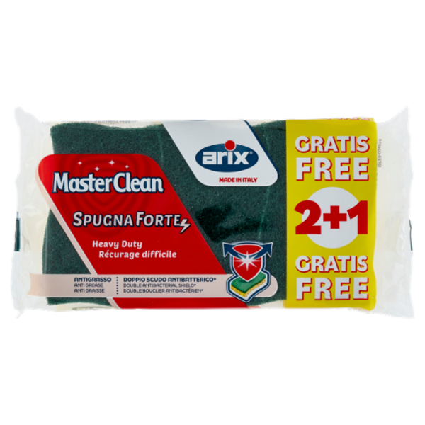 MasterClean Spugna Forte 2 pz + 1 Gratis