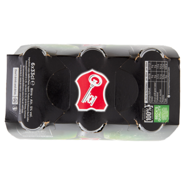 BECK'S Birra pilsner tedesca bottiglia 6x33cl