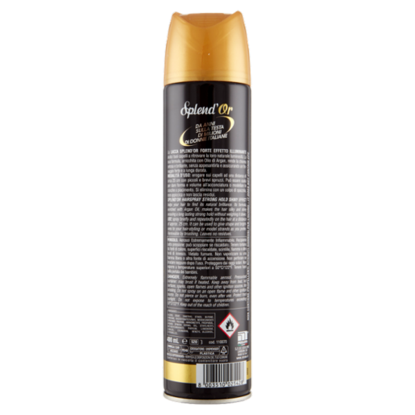 Splend'Or Lacca con Olio di Argan Effetto Illuminante 400 mL