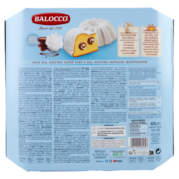 Balocco Torte in Festa Voglia di Panna e Cioccolato 400 g