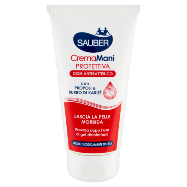 Sauber CremaMani Protettiva con Antibatterico 75 ml