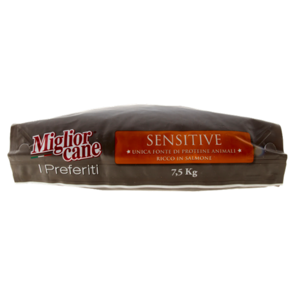 Migliorcane I Preferiti Sensitive Unica Fonte di Proteine Animali Ricco in Salmone 7,5 kg