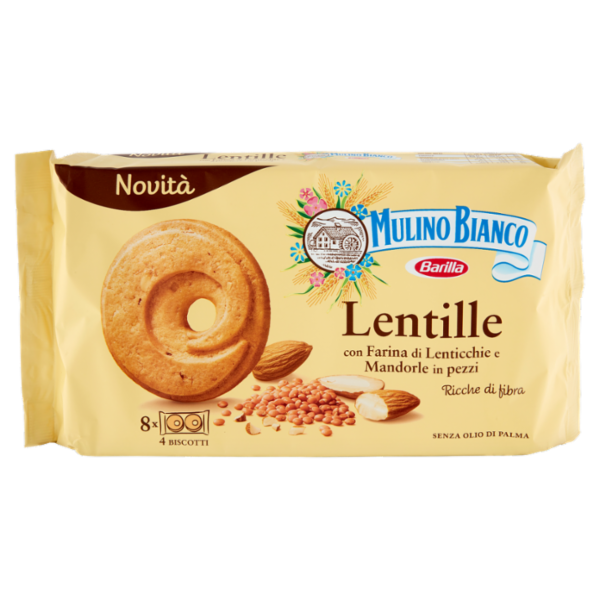 Mulino Bianco Lentille Biscotti con Farina di Lenticchie e Mandorle in pezzi 220g