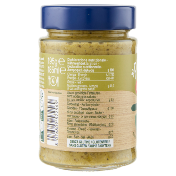Barilla Pesto Genovese Vegan Condimento e Sugo per Pasta 195 g