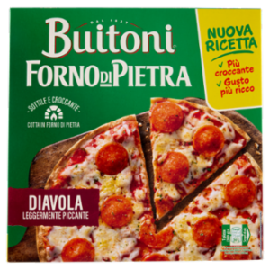 BUITONI Forno Di Pietra Diavola Pizza Surgelata Con Salame Piccante 1 Pizza 300 g