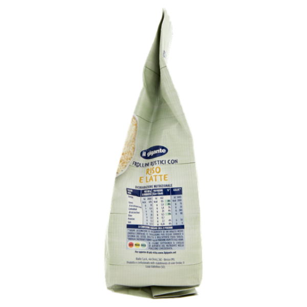 IL GIGANTE Frollini Rustici con Riso e Latte 700 g