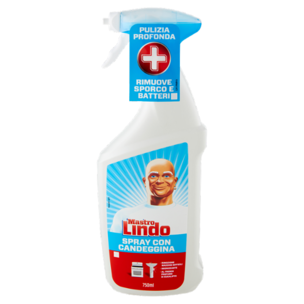 Mastro Lindo Detersivo Sgrassatore Multiuso Igienizzante con Candeggina 750 ml